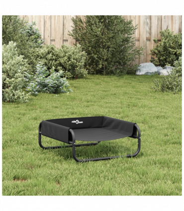 vidaXL Elevated Dog Bed Anthracite Oxford Fabric and Steel