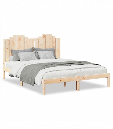 vidaXL Extra Long Bed Frame without Mattress 140x210 cm Solid Wood