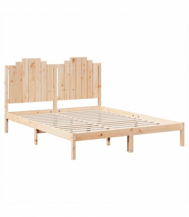vidaXL Extra Long Bed Frame without Mattress 140x210 cm Solid Wood
