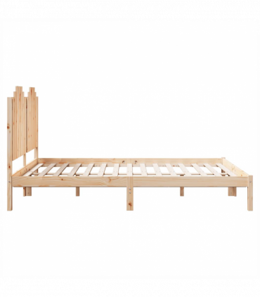 vidaXL Extra Long Bed Frame without Mattress 140x210 cm Solid Wood