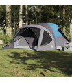 vidaXL Family Tent Tunnel 6-Person Blue Waterproof