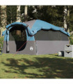 vidaXL Family Tent Tunnel 6-Person Blue Waterproof