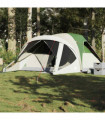 vidaXL Family Tent Tunnel 6-Person Green Waterproof