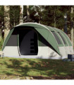 vidaXL Family Tent Tunnel 7-Person Green Waterproof