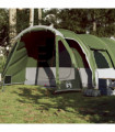 vidaXL Family Tent Tunnel 8-Person Green Waterproof