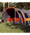 vidaXL Family Tent Tunnel 8-Person Grey Waterproof