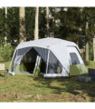 vidaXL Family Tent with LED 10-Person Light Blue Quick Release