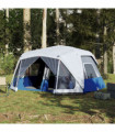 vidaXL Family Tent with LED 10-Person Light Green Quick Release