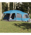 vidaXL Family Tent with Porch Dome 9-Person Blue Waterproof