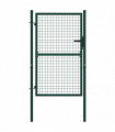 vidaXL Fence Gate Steel 100x125 cm Green