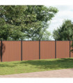 vidaXL Fence Panel Brown 1391x186 cm WPC