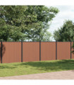 vidaXL Fence Panel Brown 1737x186 cm WPC