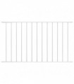 vidaXL Fence Panel Powder-coated Steel 1.7x1.25 m White