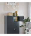 vidaXL File Cabinet Anthracite 90x40x40 cm Steel