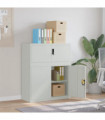 vidaXL File Cabinet Light Grey 90x40x110 cm Steel