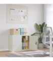 vidaXL File Cabinet Light Grey 90x40x70 cm Steel