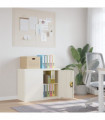 vidaXL File Cabinet White 90x40x70 cm Steel