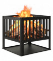 vidaXL Fire Pit 40x40x40 cm Steel