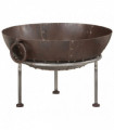 vidaXL Fire Pit 55x55x38 cm Iron