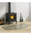 vidaXL Fireplace Glass Plate 100x50 cm