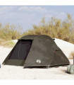 vidaXL Fishing Tent 3-Person Brown Waterproof