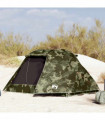 vidaXL Fishing Tent 3-Person Camouflage Waterproof