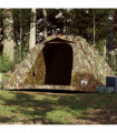vidaXL Fishing Tent 4-Person Camouflage Quick Release
