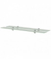 vidaXL Floating Shelves 2 pcs Glass 90x10 cm 8 mm