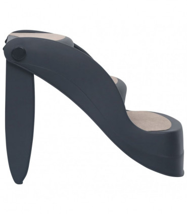 vidaXL Folding 3-Step Dog Stairs Dark Grey