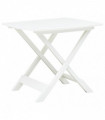 vidaXL Folding Garden Table White 79x72x70 cm Plastic