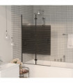 vidaXL Folding Shower Enclosure ESG 80x140 cm Black