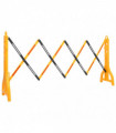 vidaXL Folding Traffic Barrier Yellow and Black 250x38x96 cm