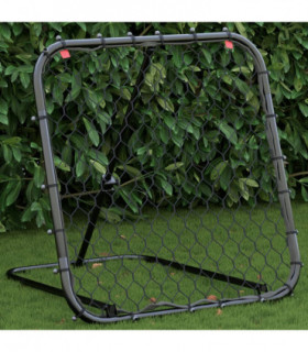 vidaXL Football Rebounder Adjustable Black 84x73x60-80 cm Steel