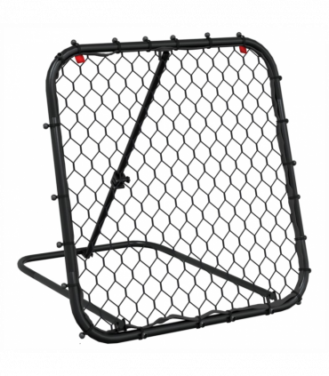 vidaXL Football Rebounder Adjustable Black 84x73x60-80 cm Steel