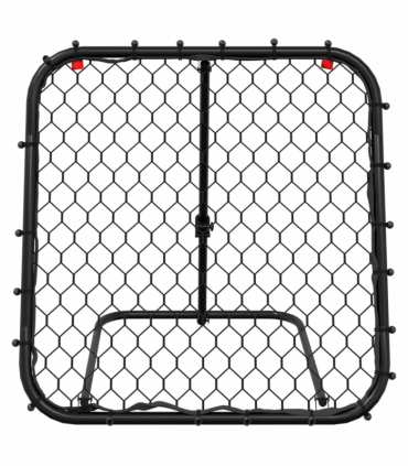 vidaXL Football Rebounder Adjustable Black 84x73x60-80 cm Steel