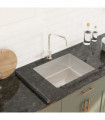vidaXL Furniture Sticker Self-Adhesive Marble Black 90x500 cm PVC