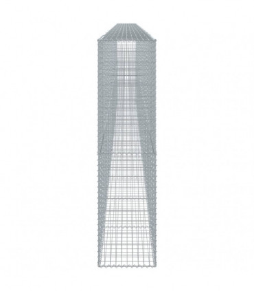 vidaXL Gabion Basket with Cover 1100x50x200 cm Galvanised Iron