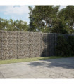 vidaXL Gabion Basket with Cover 1200x50x200 cm Galvanised Iron