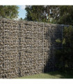 vidaXL Gabion Basket with Cover 150x100x200 cm Galvanised Iron