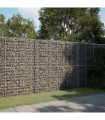 vidaXL Gabion Basket with Cover 300x100x200 cm Galvanised Iron