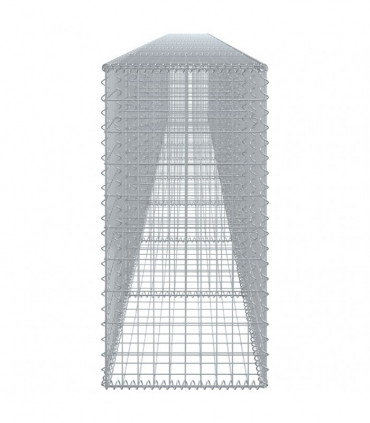 vidaXL Gabion Basket with Cover 900x50x100 cm Galvanised Iron