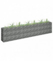 vidaXL Gabion Raised Bed Galvanised Steel 270x30x60 cm