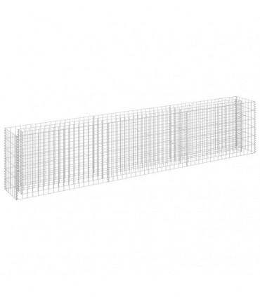 vidaXL Gabion Raised Bed Galvanised Steel 270x30x60 cm