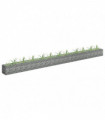 vidaXL Gabion Raised Bed Galvanised Steel 450x30x30 cm