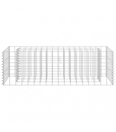 vidaXL Gabion Raised Bed Galvanised Steel 90x30x30 cm
