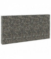 vidaXL Gabion Wall with Covers Galvanised Steel 300x30x150 cm