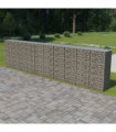 vidaXL Gabion Wall with Covers Galvanised Steel 600x50x150 cm