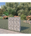 vidaXL Gabion Wall with Covers Galvanised Steel 80x20x100 cm