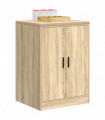 vidaXL Garage Storage Cabinet Sonoma Oak 60x51x85 cm Solid Wood Pine