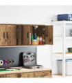 vidaXL Garage Wall Cabinet Old Wood Engineered Wood